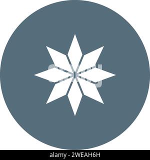 Eight-Pointed Star icon vector image. Suitable for mobile application web application and print media. Stock Vector