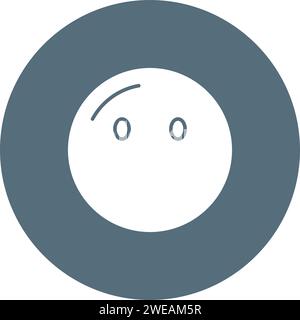 Face Without Mouth icon vector image. Stock Vector