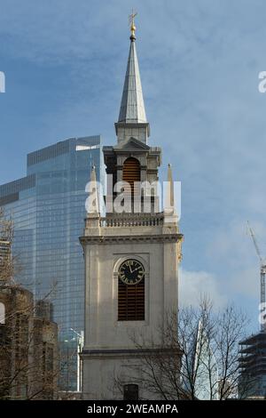 St Lawrence Jewry next Guildhall is a Church of England guild church in the City of London on Gresham Street Stock Photo