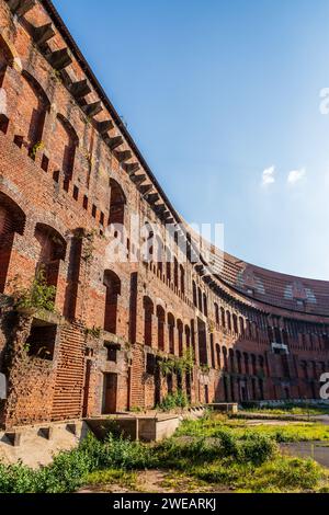 Courtyard of the Congress Hall (Kongresshalle) in Nuremberg, Germany, a vast building intended to serve as a congress centre for the Nazi Party. Stock Photo