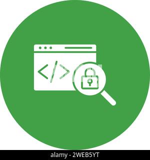 Insecure Code icon vector image. Stock Vector