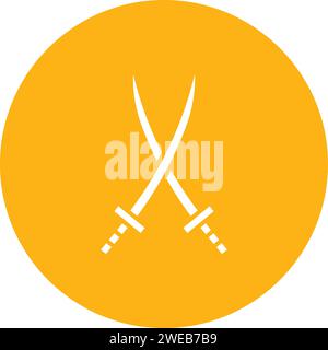 Katana icon vector image. Stock Vector