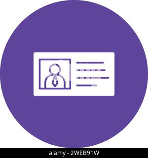 License to work icon vector image. Suitable for mobile application web application and print media. Stock Vector