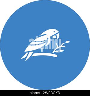 Parrot icon vector image. Suitable for mobile application web application and print media. Stock Vector