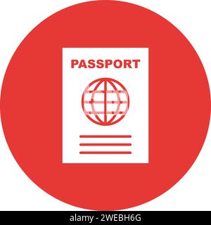 Passport icon vector image. Suitable for mobile application web application and print media. Stock Vector