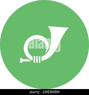Postal Horn icon vector image. Suitable for mobile application web application and print media. Stock Vector