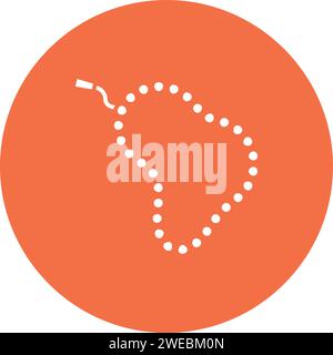 Prayer Beads icon vector image. Suitable for mobile application web application and print media. Stock Vector