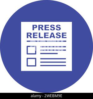 Press Releases icon vector image. Suitable for mobile application web application and print media. Stock Vector