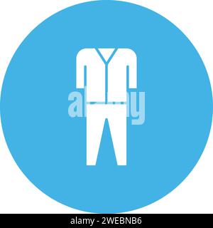 Pyjamas Suit icon vector image. Suitable for mobile application web application and print media. Stock Vector