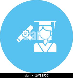 Receiving Degree icon vector image. Suitable for mobile application web application and print media. Stock Vector