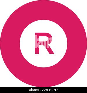 Registered icon vector image. Suitable for mobile application web application and print media. Stock Vector