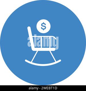 Retirement icon vector image. Suitable for mobile application web application and print media. Stock Vector