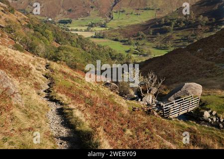 Dovedale and the Hartsop Valley in the English Lake District Stock Photo