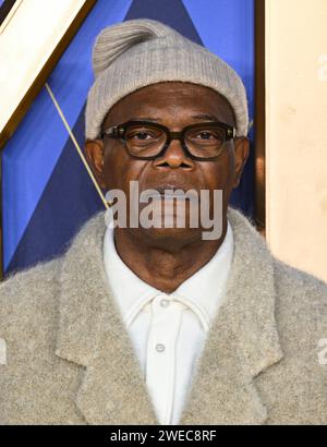 London, UK. January 24th, 2024. Samuel L. Jackson arriving at the Argylle World Premiere, Odeon Luxe, Leicester Square, London. Credit: Doug Peters/EMPICS/Alamy Live News Stock Photo