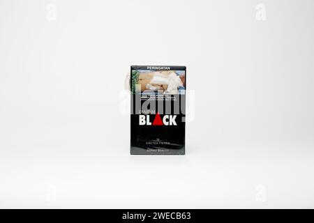 pack of djarum black cigarette isolated on white background Stock Photo