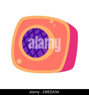 speaker icon element vector illustration in flat style Stock Vector