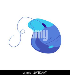 mouse icon element vector illustration in flat style Stock Vector