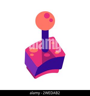 retro joystick icon element vector illustration in flat style Stock Vector