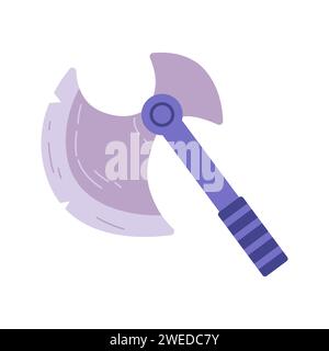 axe vector icon element illustration in cartoon style Stock Vector