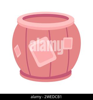 barrel vector icon element illustration in cartoon style Stock Vector