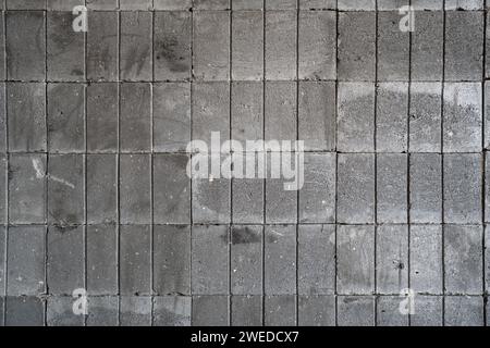 Old concrete block wall texture background Stock Photo