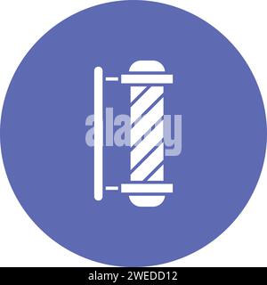 Barber Pole icon vector image. Stock Vector