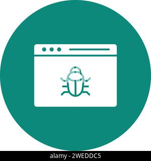 Bug Fixing icon vector image. Stock Vector