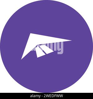 Hang Glider icon vector image. Stock Vector