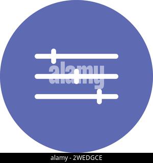 Level Slider icon vector image. Stock Vector