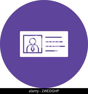 License to work icon vector image. Suitable for mobile application web application and print media. Stock Vector