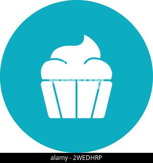 Muffin icon vector image. Suitable for mobile application web application and print media. Stock Vector