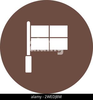 Offside Flag icon vector image. Stock Vector