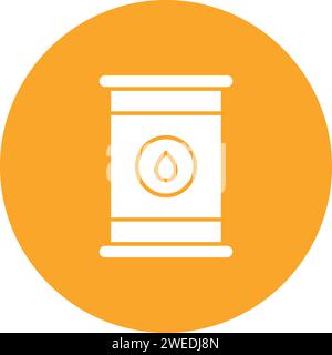Oil Drum icon vector image. Stock Vector