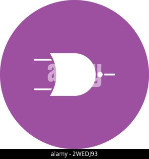 NOR Gate icon vector image. Stock Vector