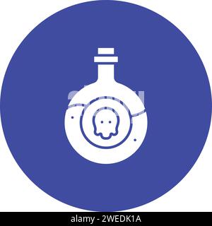 Poison icon vector image. Stock Vector