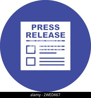 Press Releases icon vector image. Stock Vector