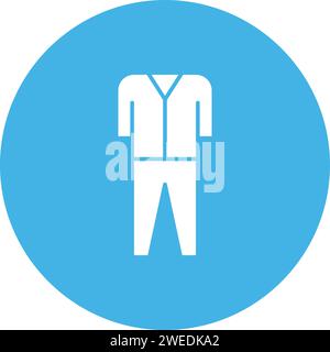 Pyjamas Suit icon vector image. Stock Vector