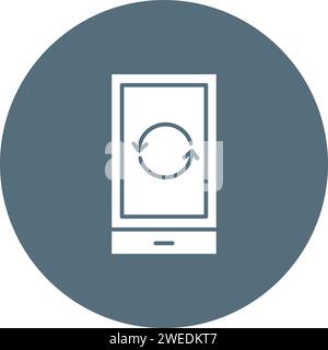 Restart Phone icon vector image. Stock Vector