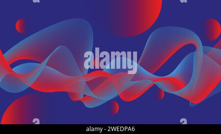 Red and Blue Abstract background Stock Vector