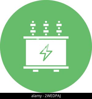 Transformer icon vector image. Stock Vector
