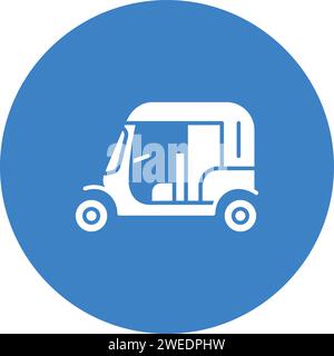 Tuk-Tuk icon vector image. Stock Vector