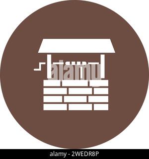 Water Well icon vector image. Stock Vector