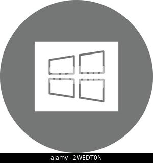 Windows icon vector image. Stock Vector