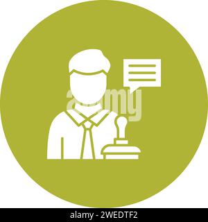 Legal Advisor icon vector image. Stock Vector