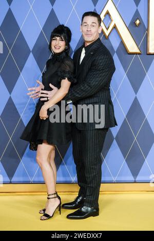 ODEON LUXE Leicester Square, London, UK. 24 January 2024. John Cena and Shay Shariatzadeh photographed at the World Premiere of ARGYLLE. Picture by Julie Edwards./Alamy Live News Stock Photo