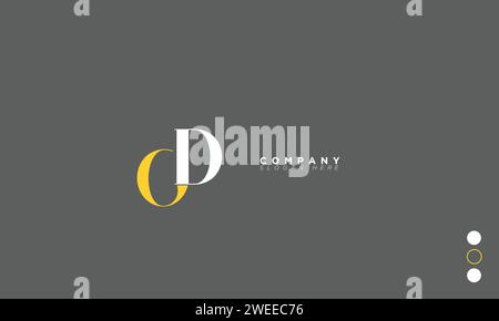 OD Alphabet letters Initials Monogram logo Stock Vector