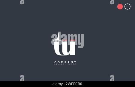 TU Alphabet letters Initials Monogram logo Stock Vector
