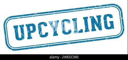 upcycling stamp. upcycling rectangular stamp isolated on white background Stock Vector