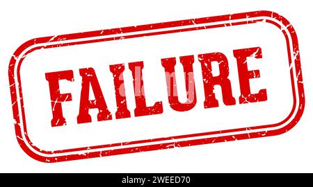 failure stamp. failure rectangular stamp isolated on white background ...