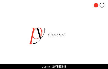PY Alphabet letters Initials Monogram logo Stock Vector